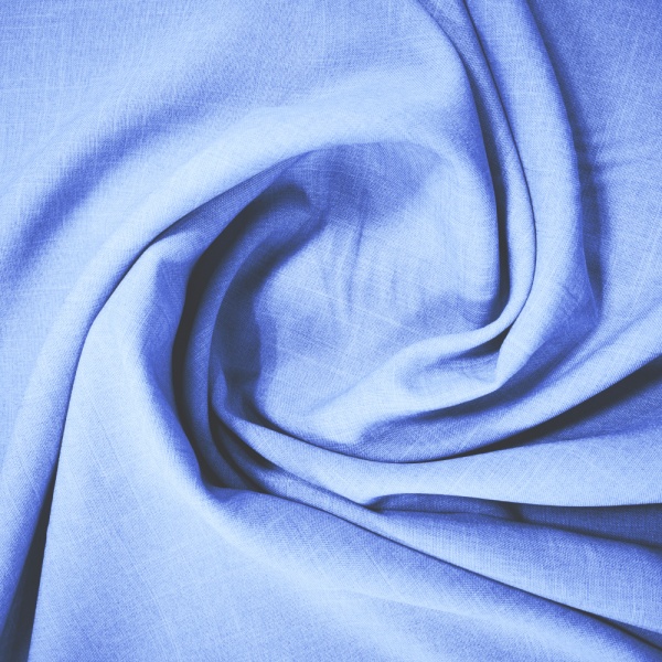 Oxford Melange Crepe - CORNFLOWER BLUE
